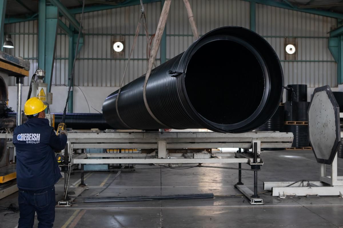 Factory pipe production